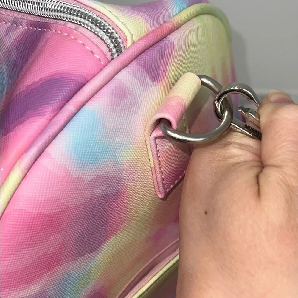 Tye dye Unicorn duffel Bag with detachable strap